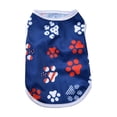 thumbnail image 1 of 4th of July Vest for Dog American Flag Clothes Small Large Dog Apparel Pet Supplies Shirts (Dark Blue,M), 1 of 4