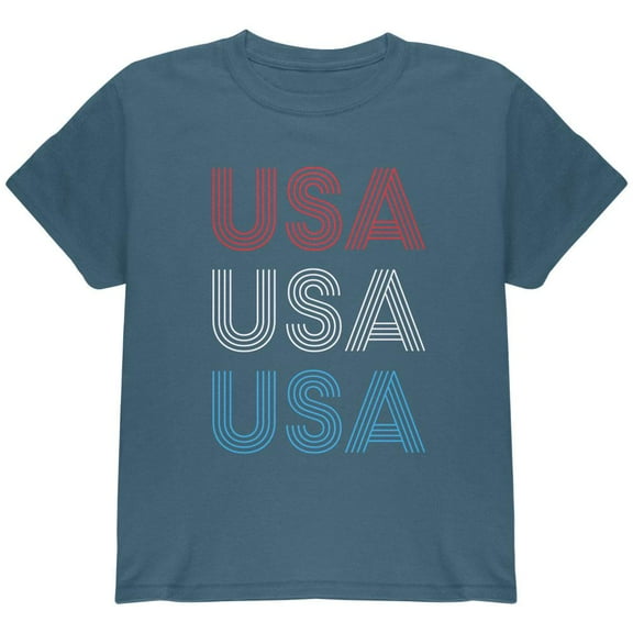 4th of July Vintage 70's Paralines USA Youth T Shirt