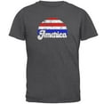 thumbnail image 1 of 4th of July Vintage Distressed America Sunrise Mens T Shirt, 1 of 1