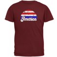 thumbnail image 1 of 4th of July Vintage Distressed America Sunrise Mens T Shirt, 1 of 1