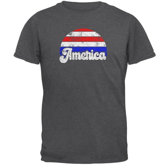 4th of July Vintage Distressed America Sunrise Mens T Shirt