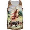 thumbnail image 1 of 4th of July Wild Horse Mustang Patriot All Over Mens Tank Top Multi MD, 1 of 2