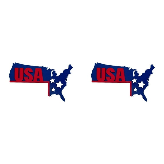 4th of July Wooden Door Frame Decor - USA Patriotic Corner Decoration - Memorial Day & Independence Day Party Door Trim with Festive Atmosphere
