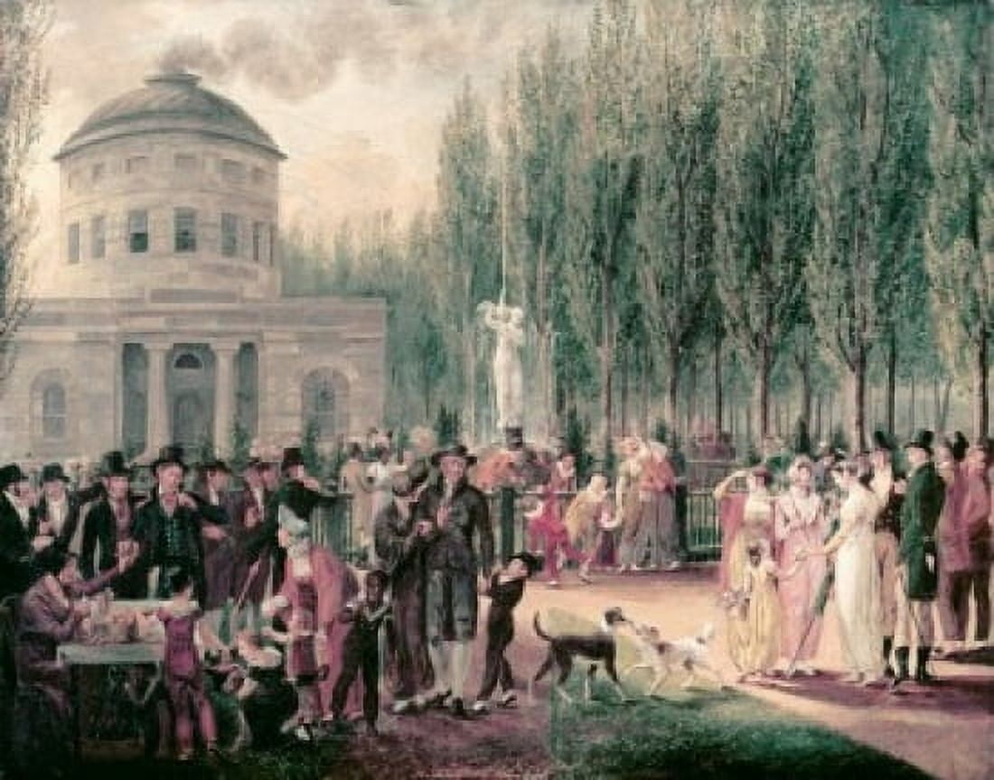 4th of July in Centre Square John Lewis Krimmell (1789-1821 American) Canvas Art - John Lewis Krimmell (24 x 36)