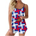 4th of JulyWomen's Independence Day British Flag Print Camisole Shorts