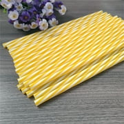 4th of july 50 Pack 8" High Flexible Plastic Disposable Stirrer Straws, Disposable Drinking Straws Striped