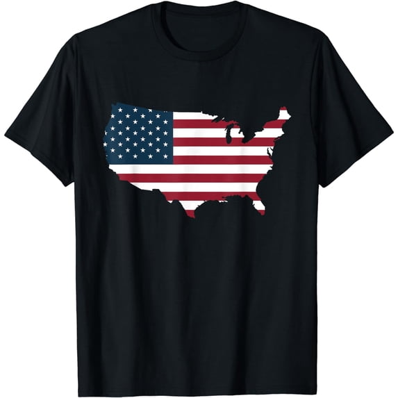 4th of july American flag kids men women T-Shirt