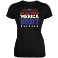 thumbnail image 1 of 4th of july do you even 'merica bro? black juniors soft t-shirt, 1 of 1