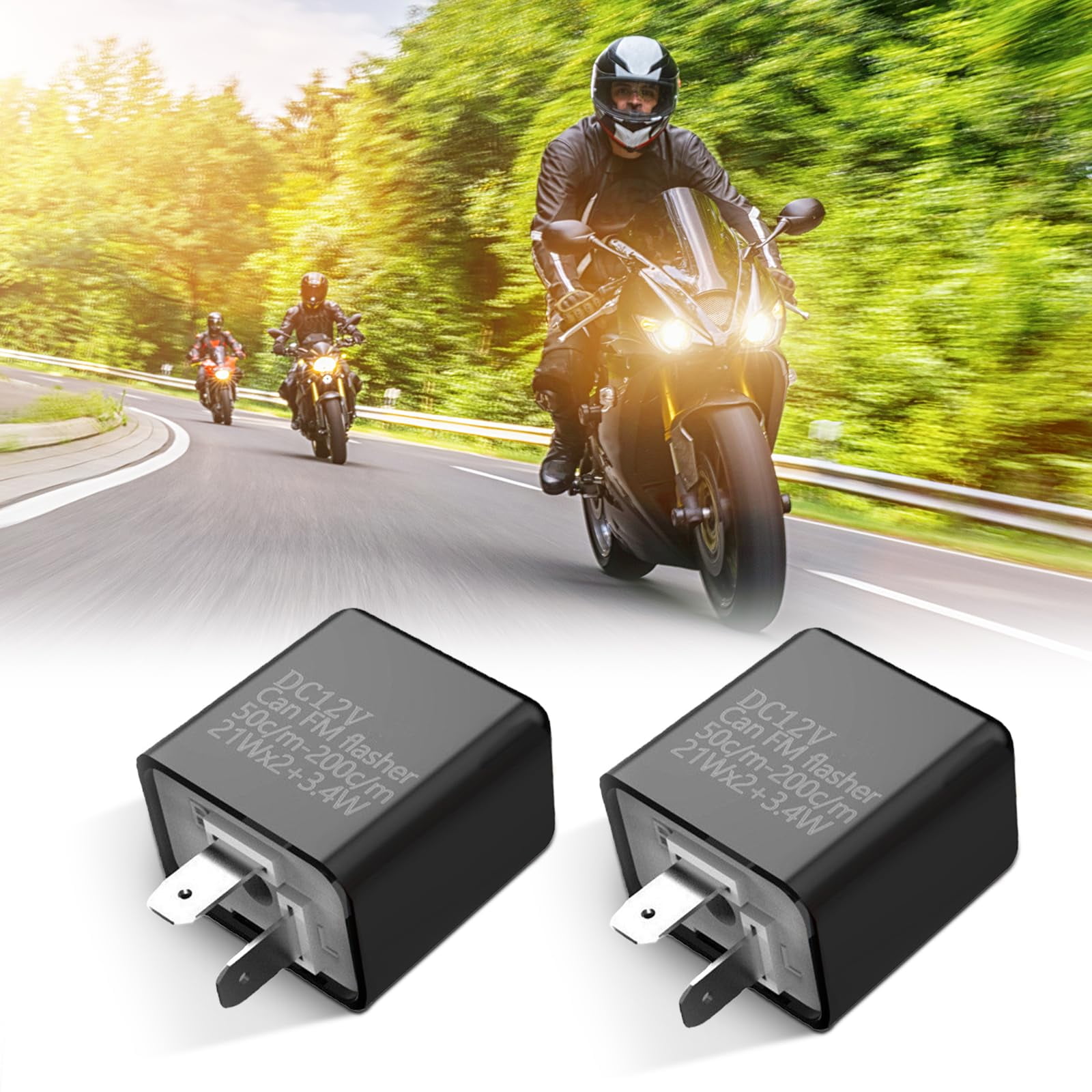 Blinkrelais 2-Pin - Universal-Ersatz Für Motorrad Blinker