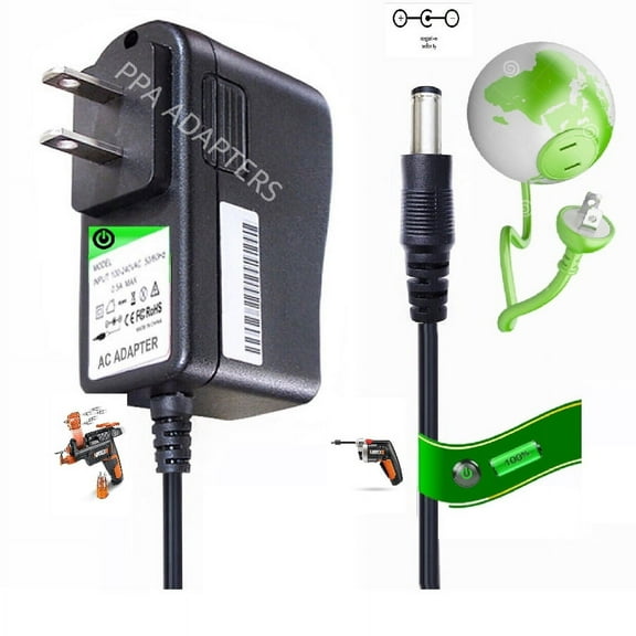 4v Charger for Worx 4V Cordless Drill Screwdriver SD & XTD Works Driver