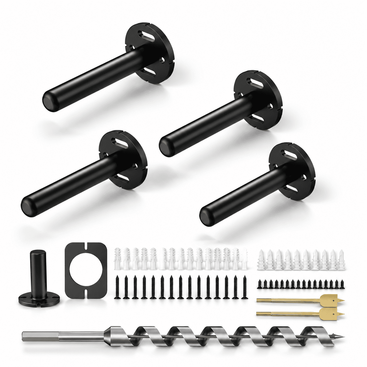 Bracket Racking 4wall Shbrackets Heavy Duty Floating Bracket Invisible Black Shelving ...
