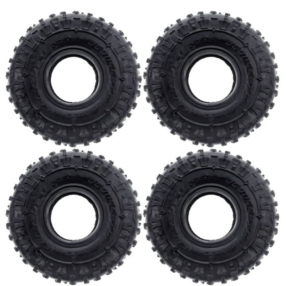 4x 1.9" Super Soft Rubber RC Car Wheel Tires Aggressive Pattern, All-Terrain Tread, For Traxxas and Axial SCX10