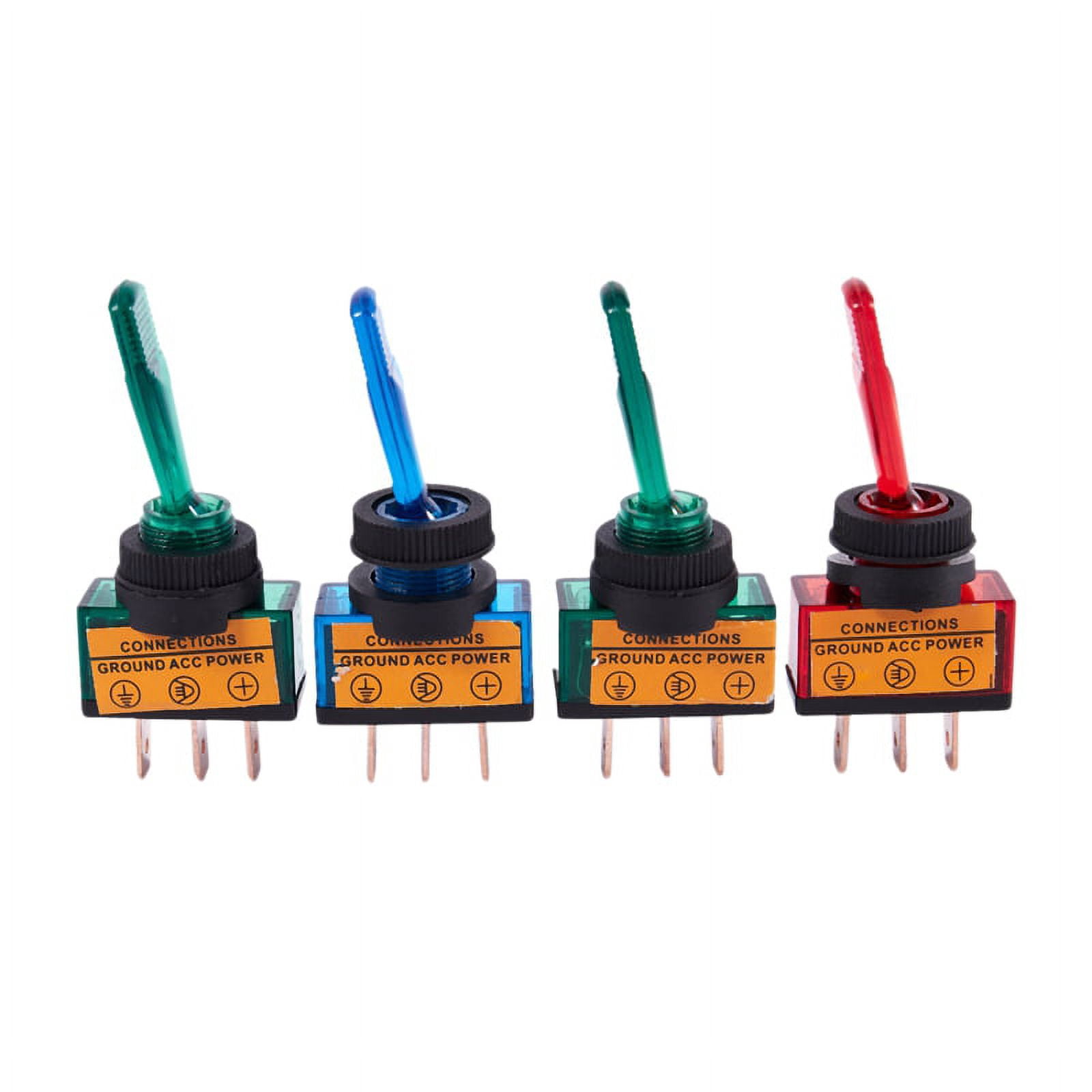 4x 12V DC 20A TOGGLE SWITCH CONTROL CAR BOAT DASH SPST ON/OFF - Walmart.com