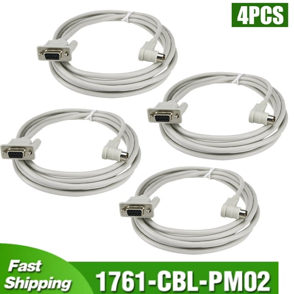4x 1761-CBL-PM02 PLC Cable Replacement for Allen Bradley MicroLogix 1000 1500