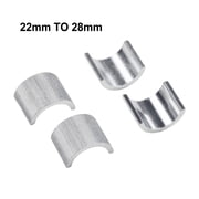 4x 22mm 7/8"- 28mm 1-1/8" Handlebar Mount Riser Clamp Conversion Shim Motorcycle