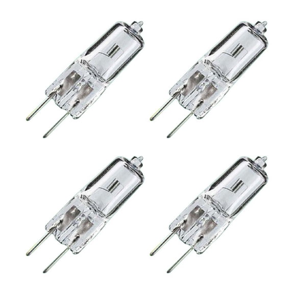 4x 50W 12V Halogen G6.35 Dimmable Clear Capsule Light Lamp With UV Stop