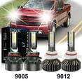 thumbnail image 1 of 4x 6500K White LED Headlight Bulb Hi/Lo For Dodge RAM 1500 2500 3500 2013-2015i, 1 of 5