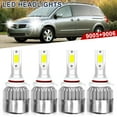 thumbnail image 1 of 4x 9005 9006 LED Headlight Bulbs For Oldsmobile Cutlass Supreme 1990-1997 6000K White 9005/HB3 High Beam+9006/HB4 Low Beam Replace, 1 of 9