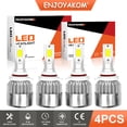 thumbnail image 1 of 4x 9005 9006 LED Headlight Bulbs For Toyota Avalon 1995-2007 6000K White 9005/HB3 High Beam+9006/HB4 Low Beam Replace, 1 of 9