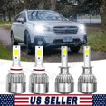 thumbnail image 1 of 4x 9005 H1 Headlight Combo High Low Beam LED Bulbs For Subaru Outback 2000-2004, 1 of 6
