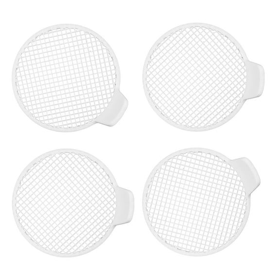 4x ABS Plastic Shower Drain Covers Hair Catcher For Bathroom Grids Filter Prevents Pipe Blockage