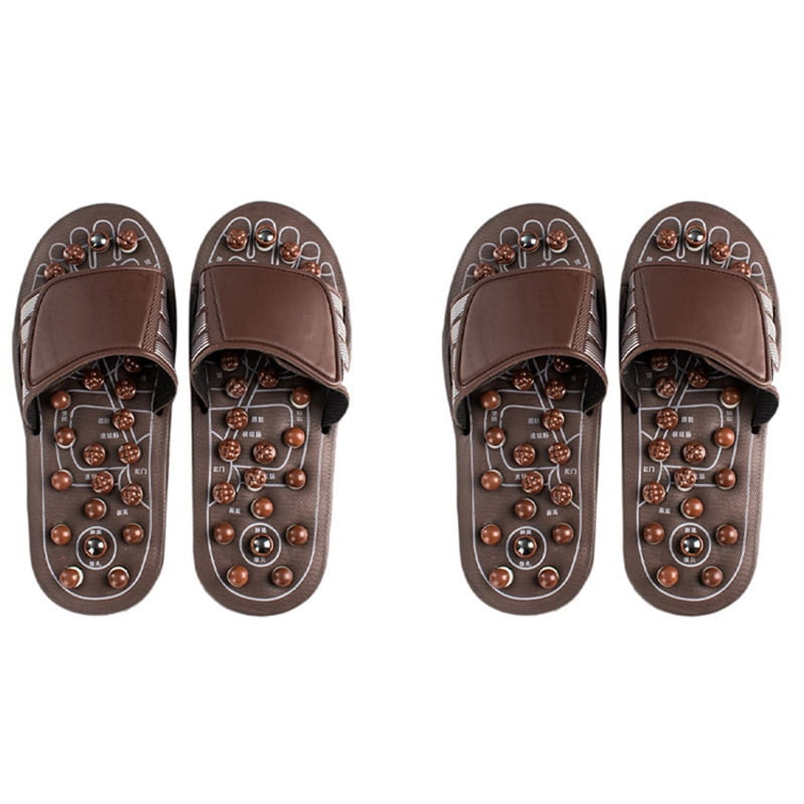 4x Acupressure Foot Massager Massage Slippers Shoes Reflexology Sandals Relief Plantar Fasciitis Arthritis M