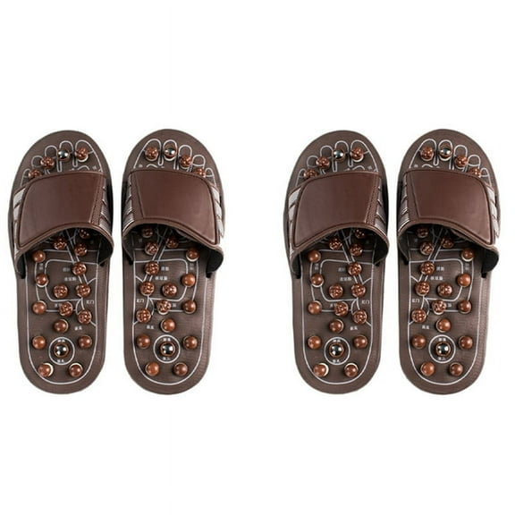 4x Acupressure Foot Massager Massage Slippers Shoes Reflexology Sandals Relief Plantar Fasciitis Arthritis M