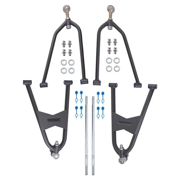 4x Adjustable A-Arms Kit for Honda TRX450R TRX450ER - OEM: 51350-HP1-600, 51360-HP1-600, 51370-HP1-600, 51380-HP1-600, 53521-HP1-000 - Front Suspension Upgrade