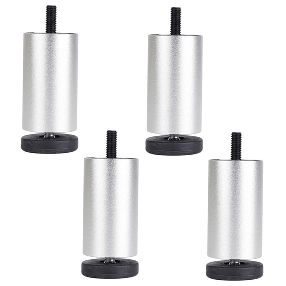 4x Aluminum Alloy DIY Adjustable Furniture Legs for Coffee Table Sofa Bed Refrigerator Replacement - 10cm