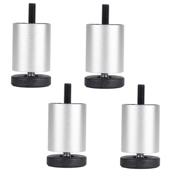4x Aluminum Alloy DIY Adjustable Furniture Legs for Coffee Table Sofa Bed Refrigerator Replacement - 8cm