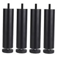 thumbnail image 1 of 4x Aluminum Alloy DIY Adjustable Furniture Legs for Coffee Table Sofa Bed Refrigerator Replacement - Black 20cm, 1 of 8