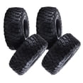 thumbnail image 1 of 4x Attractive Black Tires Cover with Foam 120mm for TRX4 D90 90046 1/10 RC Enhancing Car Aesthetics, 1 of 6