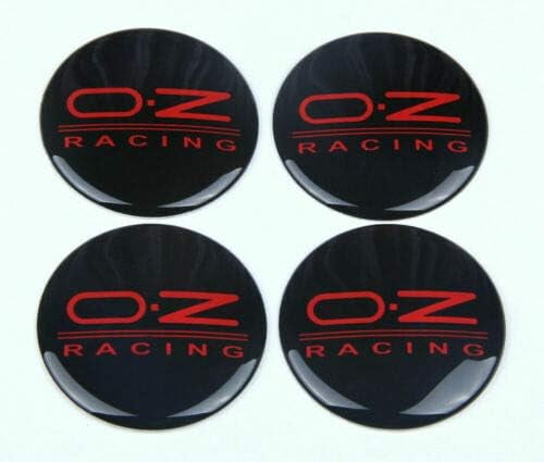 4Pcs O.Z Racing Wheel Center Cap Emblems – 56mm Aluminum, Self-Adhesive