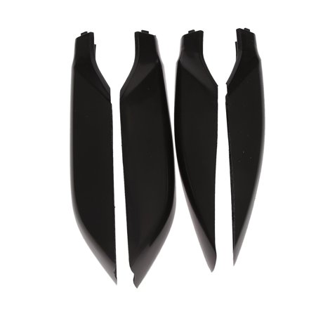 4x Black Silver Roof Rack Cover Rail End Lid Protection Case For Land Cruiser Prado 150 Lc150 2010-