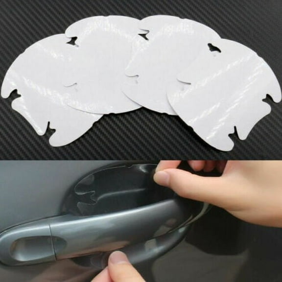 4x Car Door Handle Invisible Film Scratch Decal Car Sticker Universal