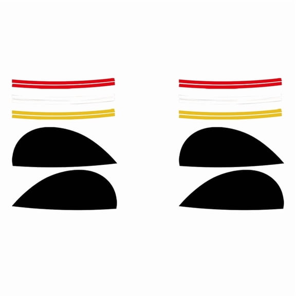 4x Car Headlights Eyebrows Eyelids Cover Eyelash Head Light Lamp Stickers for  F54 F55 F56 F57 R55 R56