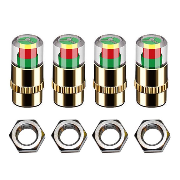 4x Car Tyre Valve * Sensor Pressure Monitoring Indicator UK Monitor Dust