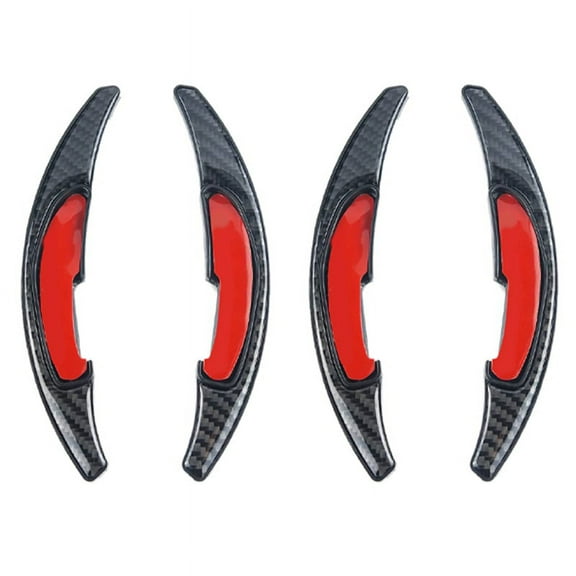 4x Carbon Fiber Steering Wheel Paddle Shifter Gear Shift Shifter Extension for M Series M2 M3 M5 M6 x 5M X6M,4 x Paddle Shifte Extension(Left+Right),two colors