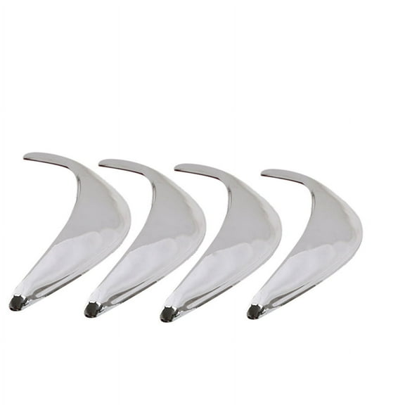 4x Chrome ABS Car Fender Flares Lip Wheel Eyebrow Arch Protector Moulding Trim