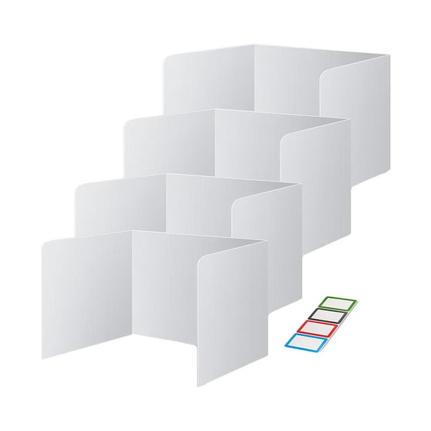 4x Classroom Privacy Dividers for Student Desks, Desk Dividers Table