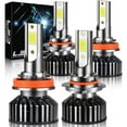 thumbnail image 1 of 4x Combo LED Headlight Hi/Low Beam Light Bulbs for 2006-2020 Toyota 4Runner, 1 of 10