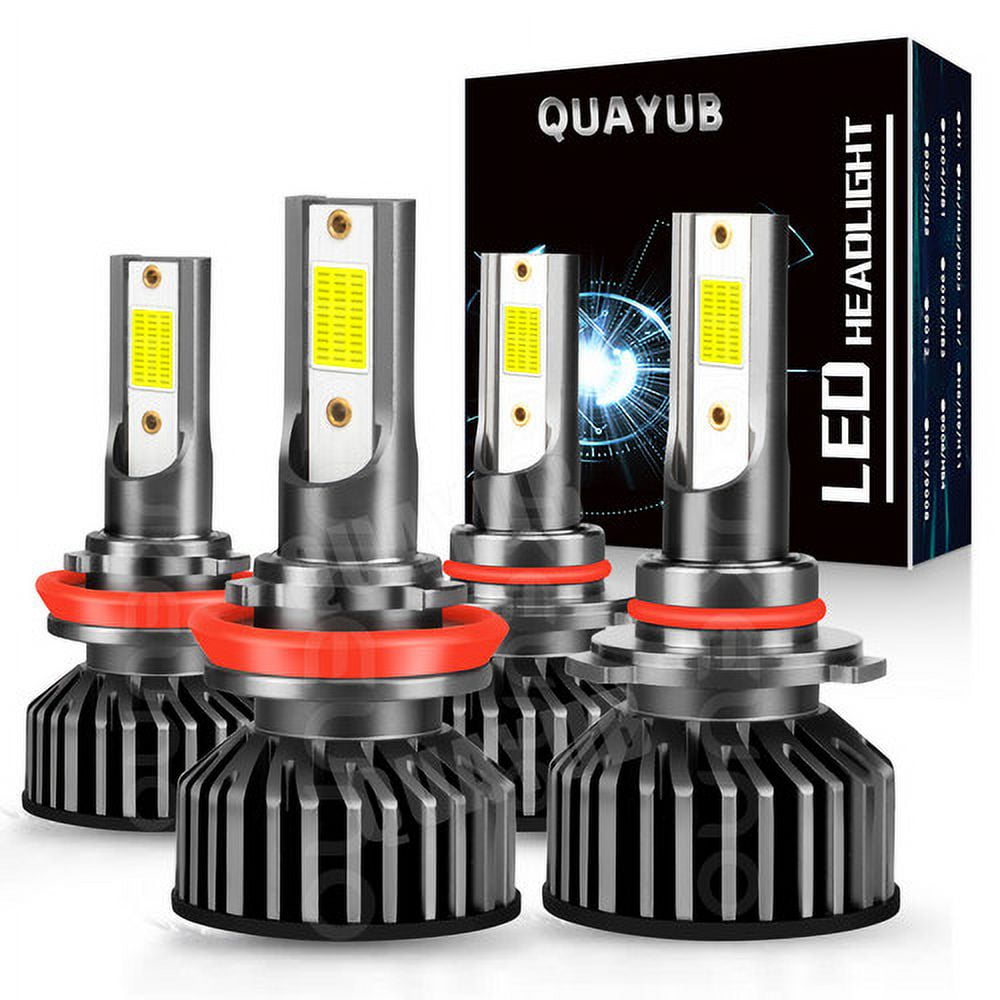 4x Combo LED Headlight Hi/Low Beam Light Bulbs for 2010-2014 Honda Insight