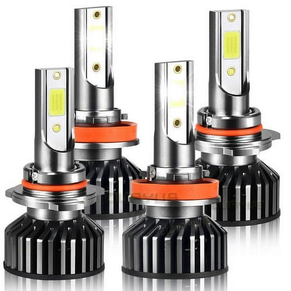 4x Combo LED Headlight Hi/Low Beam Light Bulbs for 2011-2013 Dodge Durango
