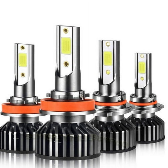 4x Combo LED Headlight Hi/Low Beam Light Bulbs for 2016-2020 Ford Transit 250