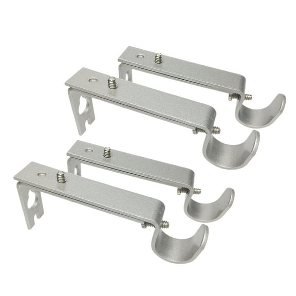 4x Curtain Drapery Rods Bracket Holder Extendable Drape Pole Holders