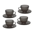 thumbnail image 1 of 4x Dollhouse Tea Cup Set, Pretend Play Realistic 1:6 Scale, Dollhouse Furniture Mini Tableware Doll House Decoration for Micro, Landscape Decor Gray, 1 of 8