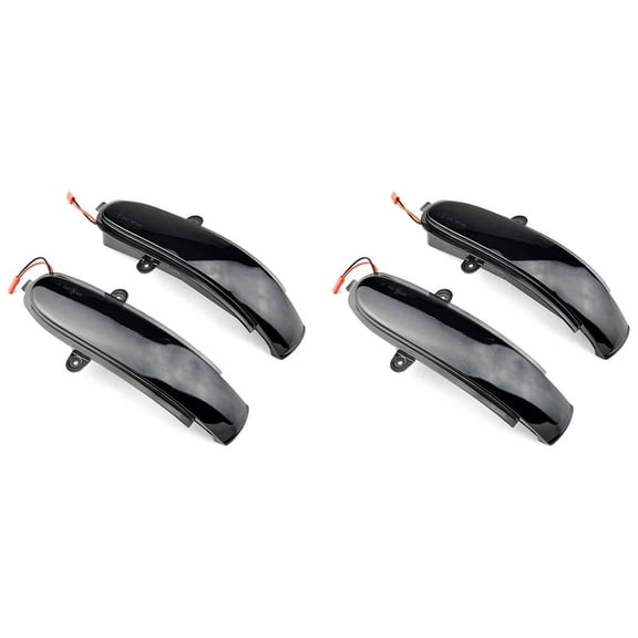 4x Dynamic LED Rearview Side Mirror Blinker Indicator Light Turn Signal Lamp for C W203 T-Modell CL203,Smoked