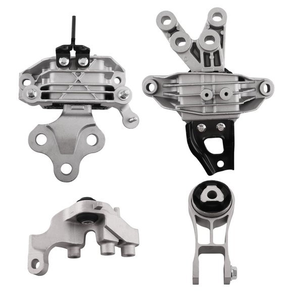 4x Engine Transmission Motor Mount Kit for Chrysler Pacifica/Voyager 2017-2023 3.6L V6 - OEM: 68224742AD, 68485537AA, A20070, Steel, Front/Rear/Left/Right Mounts
