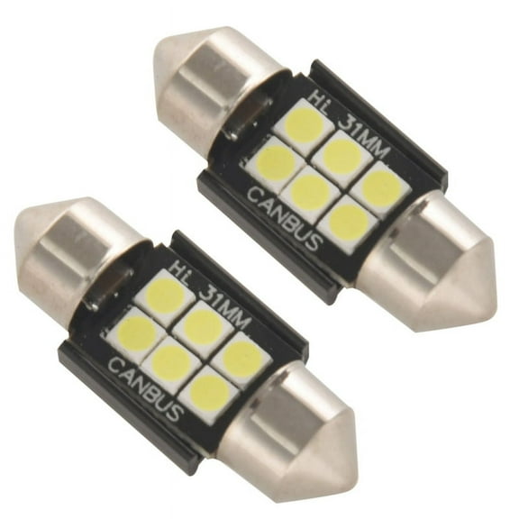 4x Extremely Bright 400 Lumens 3020 Chipset Canbus Error Free Led Bulbs For Car 31Mm Festoon De3175 6428 Xenon White
