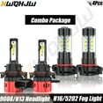 thumbnail image 1 of 4x For Chevy Spark 2016-2018 Combo H13/9008 LED Headlight 5202/H16 Fog Light Bulbs Kit 6000K, 1 of 16